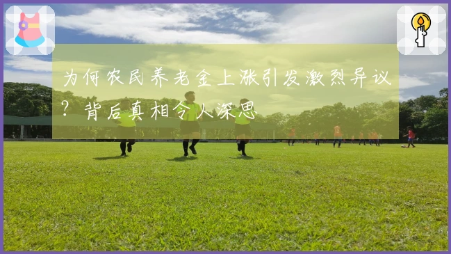 为何农民养老金上涨引发激烈异议？背后真相令人深思